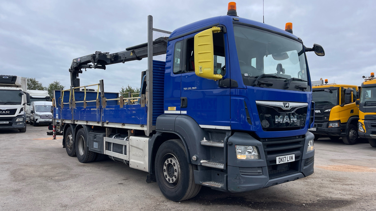 Man TGS 26.360 - Vrachtwagen met open laadbak, Kraanwagen: afbeelding 1 Man TGS 26.360 - Vrachtwagen met open laadbak, Kraanwagen: afbeelding 1