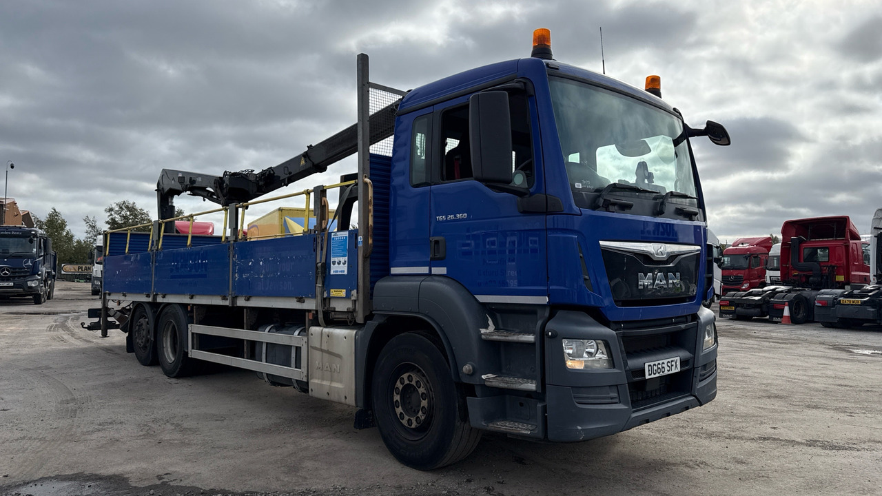 Man TGS 26.360 - Vrachtwagen met open laadbak, Kraanwagen: afbeelding 1 Man TGS 26.360 - Vrachtwagen met open laadbak, Kraanwagen: afbeelding 1