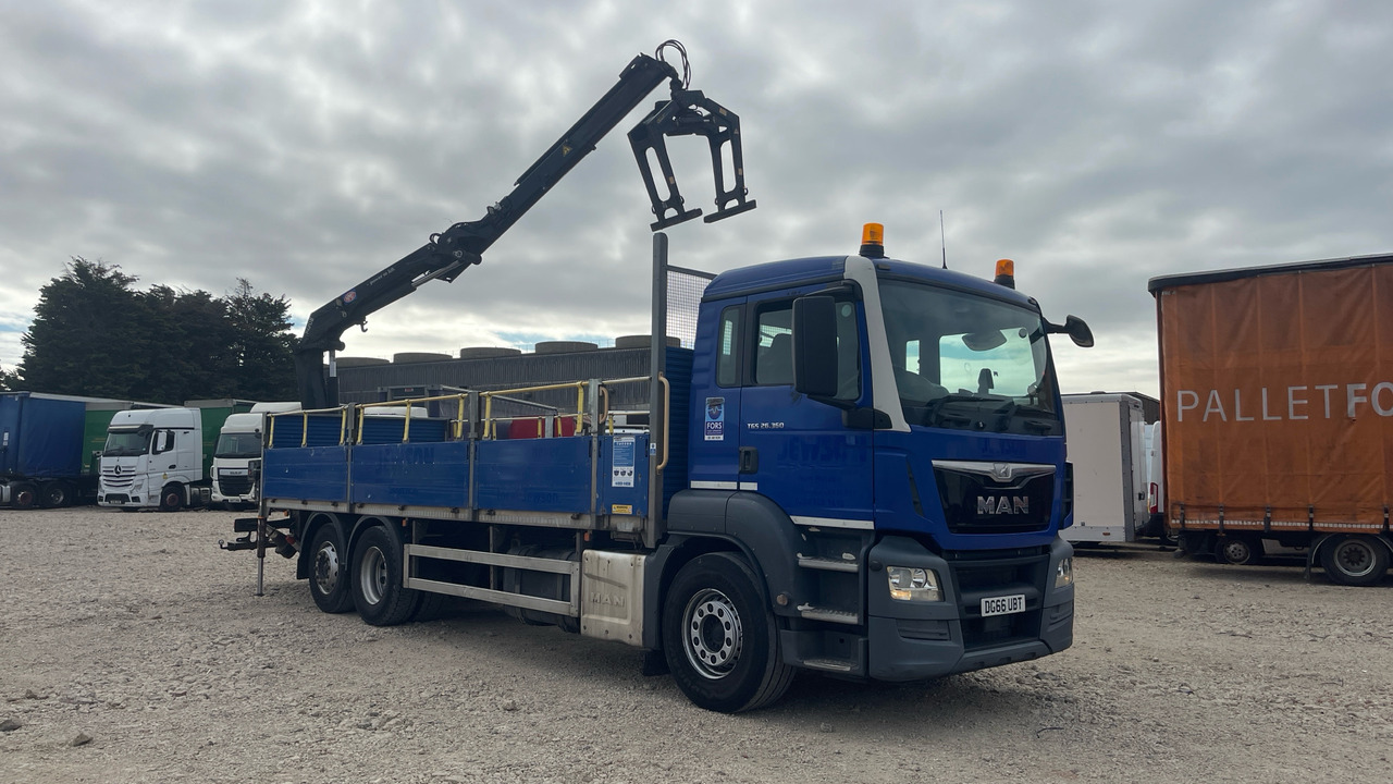 Man TGS 26.360 - Vrachtwagen met open laadbak, Kraanwagen: afbeelding 1 Man TGS 26.360 - Vrachtwagen met open laadbak, Kraanwagen: afbeelding 1