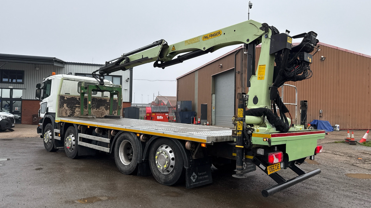 SCANIA P 450 - Vrachtwagen met open laadbak, Kraanwagen: afbeelding 3 SCANIA P 450 - Vrachtwagen met open laadbak, Kraanwagen: afbeelding 3