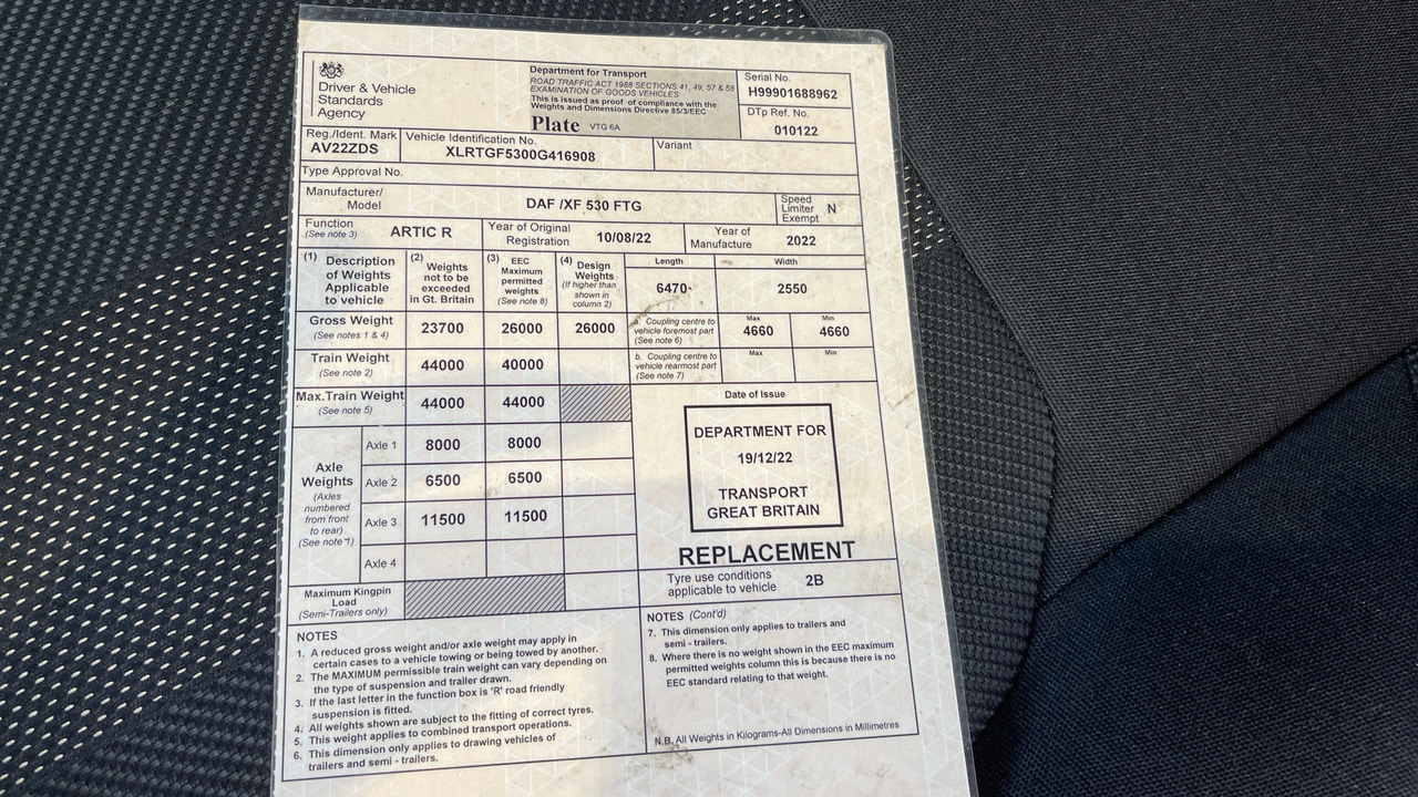 Trekker DAF XF 530: afbeelding 11