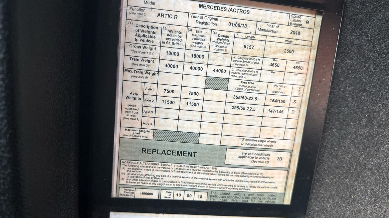 Trekker MERCEDES-BENZ ACTROS 1845: afbeelding 11 Trekker MERCEDES-BENZ ACTROS 1845: afbeelding 11