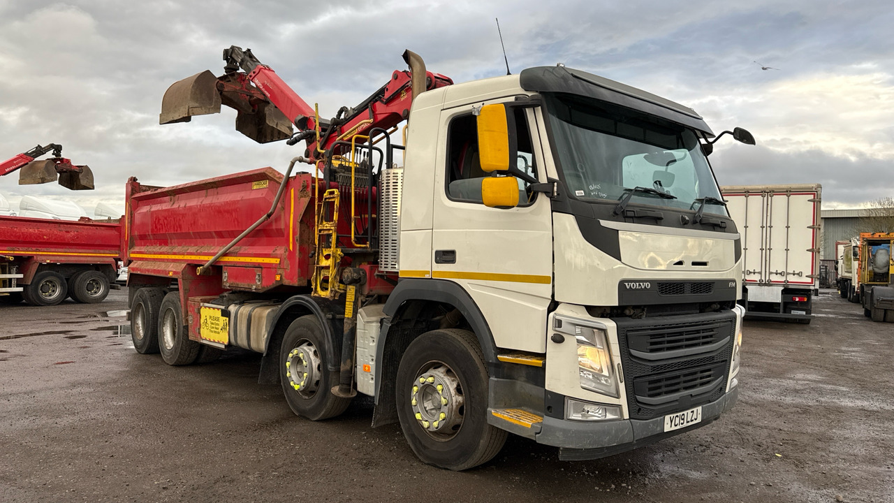 Volvo FM 410 - Kipper vrachtwagen, Kraanwagen: afbeelding 1 Volvo FM 410 - Kipper vrachtwagen, Kraanwagen: afbeelding 1