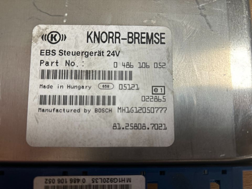 MAN KNORR-BREMSE EBS Elektronik 81.25808-7021 - ECU voor Vrachtwagen: afbeelding 2 MAN KNORR-BREMSE EBS Elektronik 81.25808-7021 - ECU voor Vrachtwagen: afbeelding 2