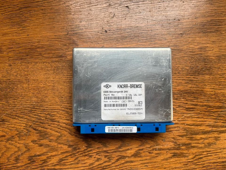 MAN KNORR-BREMSE EBS Steuergerät 81.25808-7054 - ECU voor Vrachtwagen: afbeelding 1 MAN KNORR-BREMSE EBS Steuergerät 81.25808-7054 - ECU voor Vrachtwagen: afbeelding 1
