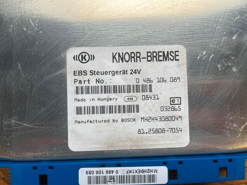 MAN KNORR-BREMSE EBS Steuergerät 81.25808-7054 - ECU voor Vrachtwagen: afbeelding 2 MAN KNORR-BREMSE EBS Steuergerät 81.25808-7054 - ECU voor Vrachtwagen: afbeelding 2