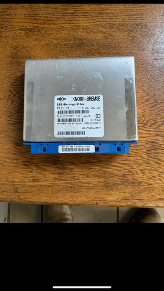 MAN KNORR-BREMSE EBS Steuergerät 81.25808-7057 - ECU voor Vrachtwagen: afbeelding 1 MAN KNORR-BREMSE EBS Steuergerät 81.25808-7057 - ECU voor Vrachtwagen: afbeelding 1