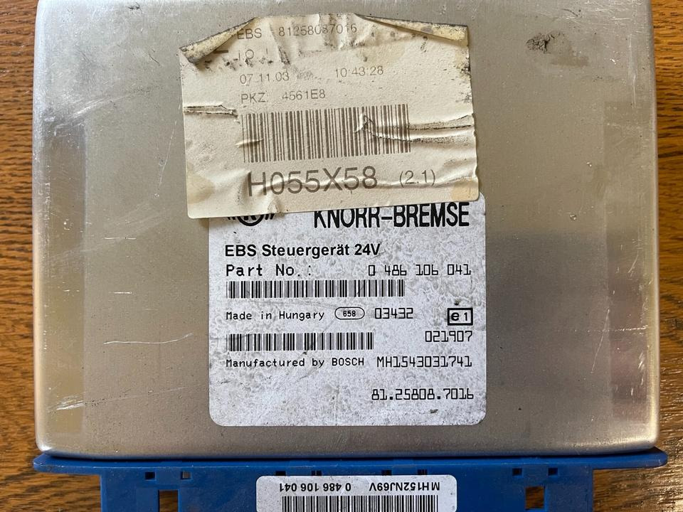 MAN TGX TGL Knorr-Bremse EBS Elektronik 81258087016 - ECU voor Vrachtwagen: afbeelding 2 MAN TGX TGL Knorr-Bremse EBS Elektronik 81258087016 - ECU voor Vrachtwagen: afbeelding 2