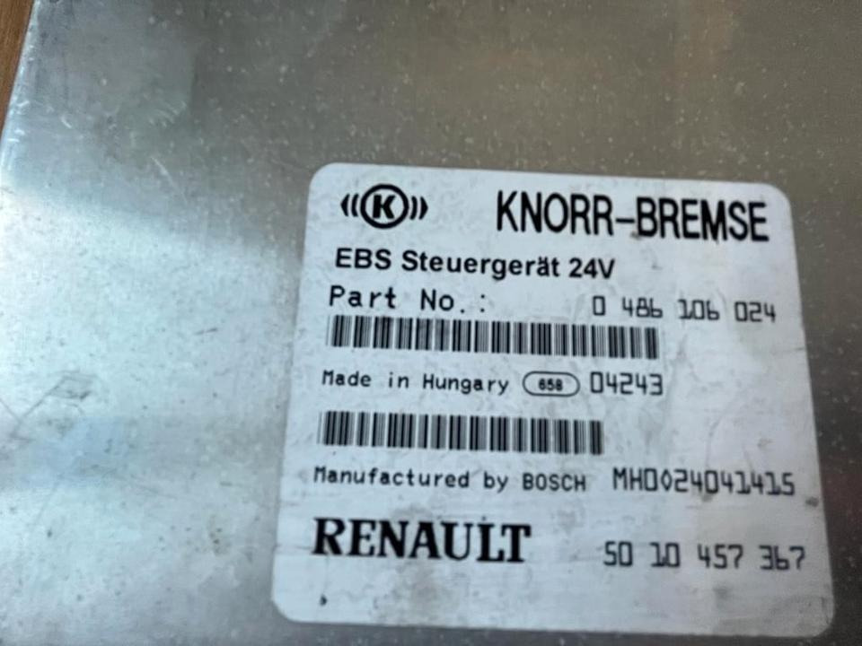 RENAULT KNORR-BREMSE EBS 0486106024 Steuergerät 50 10 457 367 - ECU voor Vrachtwagen: afbeelding 3 RENAULT KNORR-BREMSE EBS 0486106024 Steuergerät 50 10 457 367 - ECU voor Vrachtwagen: afbeelding 3
