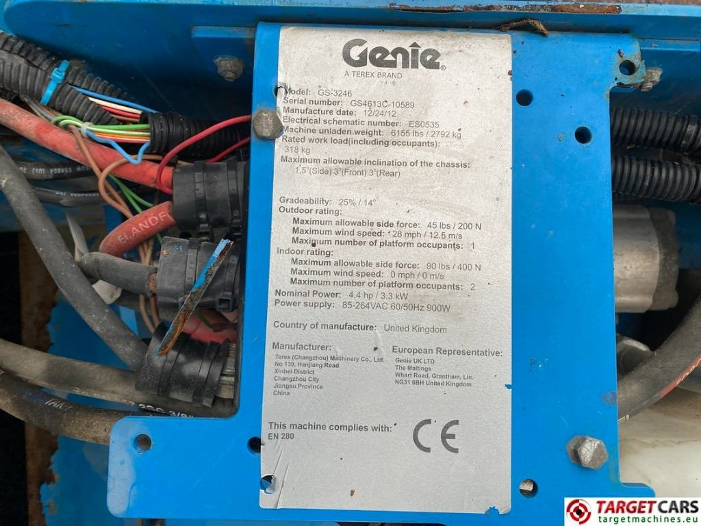 Schaarlift Genie GS-3246 Electric Scissor Work Lift 1175cm: afbeelding 10