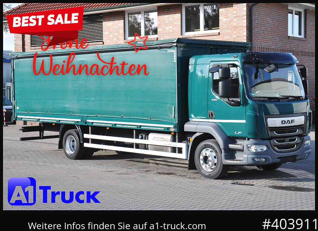 DAF LF 290, Klima, 16t Steckrungen - Vrachtwagen met open laadbak: afbeelding 1 DAF LF 290, Klima, 16t Steckrungen - Vrachtwagen met open laadbak: afbeelding 1