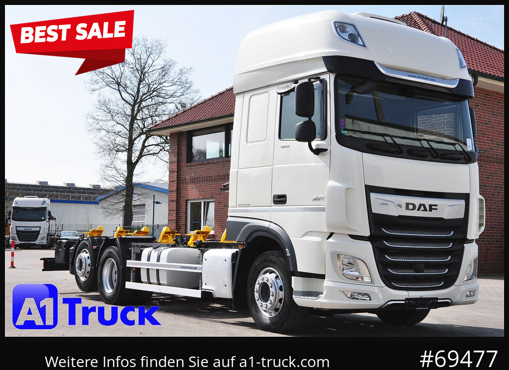 DAF XF 480 Intarder, Multiwechsler 2x AHK, TÜV 10-2026 - Chassis vrachtwagen: afbeelding 1 DAF XF 480 Intarder, Multiwechsler 2x AHK, TÜV 10-2026 - Chassis vrachtwagen: afbeelding 1