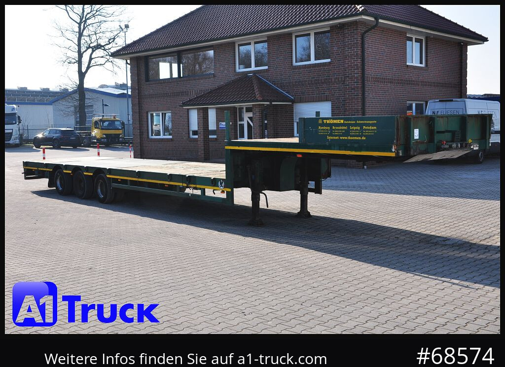 FAYMONVILLE Plattform, ausziehbar, Lenkachse, Tieflader, - Open bak met boorden oplegger: afbeelding 1 FAYMONVILLE Plattform, ausziehbar, Lenkachse, Tieflader, - Open bak met boorden oplegger: afbeelding 1