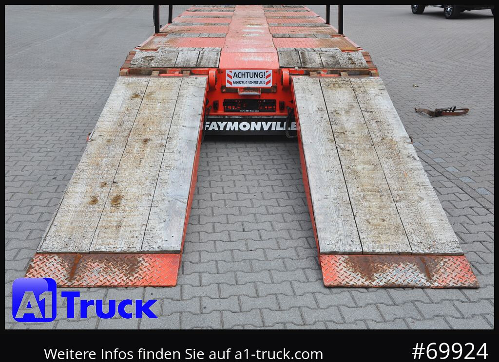 FAYMONVILLE STZ-5AU, 68 Tele 6400mm 4x Lenkachse, hydr. Rampen, - Dieplader oplegger: afbeelding 2 FAYMONVILLE STZ-5AU, 68 Tele 6400mm 4x Lenkachse, hydr. Rampen, - Dieplader oplegger: afbeelding 2