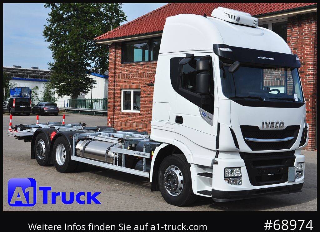 IVECO AS260SY-46 BDF LNG LBW Lenkachse Steering - Containertransporter/ Wissellaadbak vrachtwagen: afbeelding 1 IVECO AS260SY-46 BDF LNG LBW Lenkachse Steering - Containertransporter/ Wissellaadbak vrachtwagen: afbeelding 1