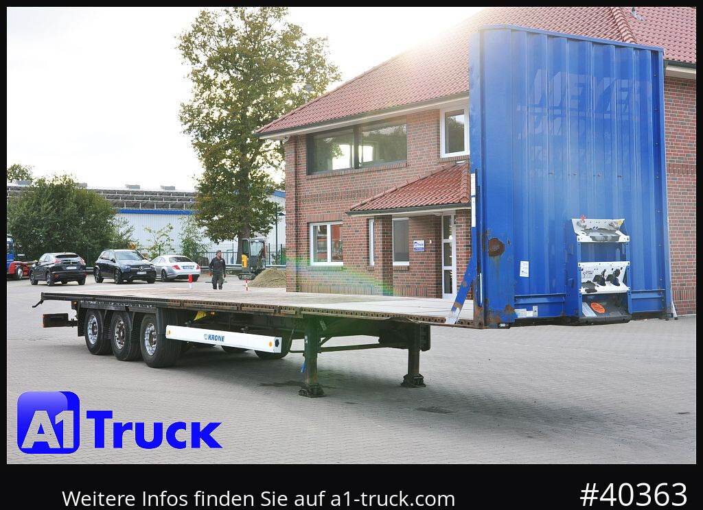 KRONE Megatrailer, Plateau, Liftachse, Staplerhalterung, - Open bak met boorden oplegger: afbeelding 1 KRONE Megatrailer, Plateau, Liftachse, Staplerhalterung, - Open bak met boorden oplegger: afbeelding 1