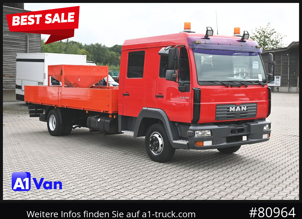 MAN MAN LE 8.180 Pritsche Doka, Automatik, AHK, 6-Sitzer - Bestelwagen open laadbak, Bestelwagen met dubbele cabine: afbeelding 1 MAN MAN LE 8.180 Pritsche Doka, Automatik, AHK, 6-Sitzer - Bestelwagen open laadbak, Bestelwagen met dubbele cabine: afbeelding 1
