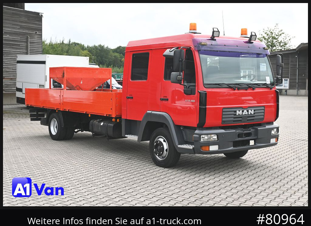 MAN MAN LE 8.180 Pritsche Doka, Automatik, AHK, 6-Sitzer - Bestelwagen open laadbak, Bestelwagen met dubbele cabine: afbeelding 1 MAN MAN LE 8.180 Pritsche Doka, Automatik, AHK, 6-Sitzer - Bestelwagen open laadbak, Bestelwagen met dubbele cabine: afbeelding 1