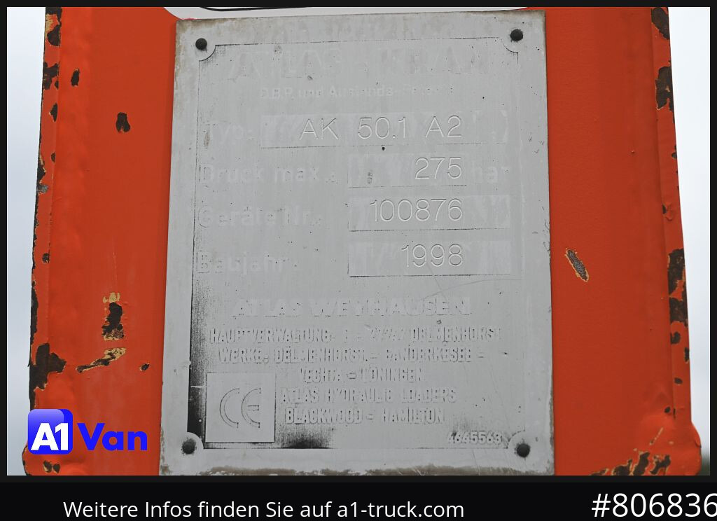 MAN TGL 8.180 Kipper Kran, Meiller, Atlas, AHK - Kipper vrachtwagen: afbeelding 4 MAN TGL 8.180 Kipper Kran, Meiller, Atlas, AHK - Kipper vrachtwagen: afbeelding 4