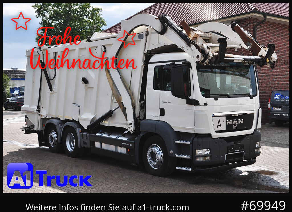 MAN TGS 26.320, Faun 533 Frontlader, Überkopflader Müllwagen, - Vuilniswagen: afbeelding 1 MAN TGS 26.320, Faun 533 Frontlader, Überkopflader Müllwagen, - Vuilniswagen: afbeelding 1