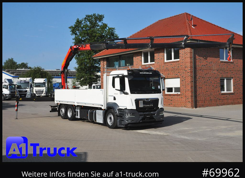 MAN TGS 26.470, Kran PK22.002, 15m, - Kraanwagen, Vrachtwagen met open laadbak: afbeelding 1 MAN TGS 26.470, Kran PK22.002, 15m, - Kraanwagen, Vrachtwagen met open laadbak: afbeelding 1