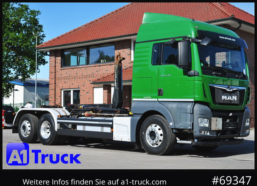 MAN TGX 26.460 XLX BL 6x2, Meiller, Funk - Haakarmsysteem vrachtwagen: afbeelding 1 MAN TGX 26.460 XLX BL 6x2, Meiller, Funk - Haakarmsysteem vrachtwagen: afbeelding 1