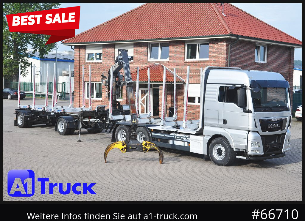 MAN TGX 26.480, Holz Kesla 2109, 6x4, - Houttransport, Kraanwagen: afbeelding 1 MAN TGX 26.480, Holz Kesla 2109, 6x4, - Houttransport, Kraanwagen: afbeelding 1