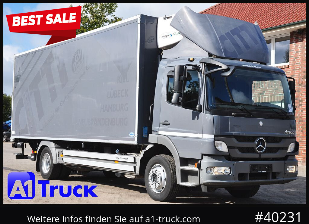 MERCEDES-BENZ Atego 1222, Kühlkoffer, Carrier Supra 850 Mt, LBW - Koelwagen vrachtwagen: afbeelding 1 MERCEDES-BENZ Atego 1222, Kühlkoffer, Carrier Supra 850 Mt, LBW - Koelwagen vrachtwagen: afbeelding 1