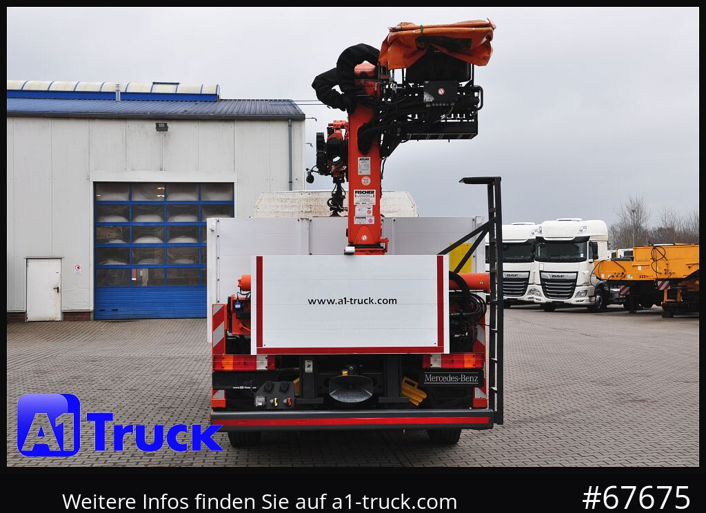 Kraanwagen, Vrachtwagen met open laadbak MERCEDES-BENZ Axor 2543,  Atlas 170.2  Kran, Lift-Lenkachse,: afbeelding 9