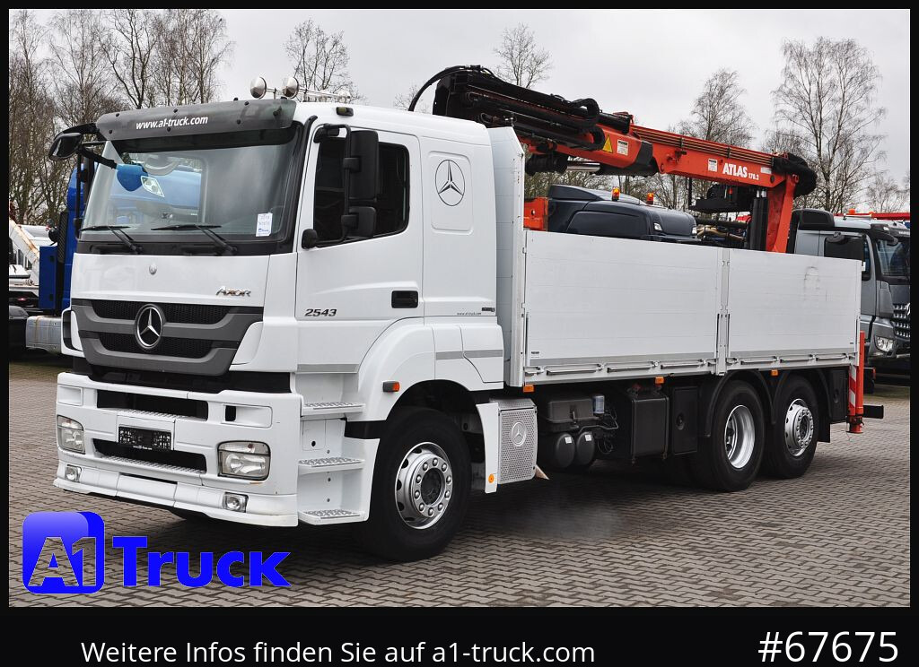 Kraanwagen, Vrachtwagen met open laadbak MERCEDES-BENZ Axor 2543,  Atlas 170.2  Kran, Lift-Lenkachse,: afbeelding 12