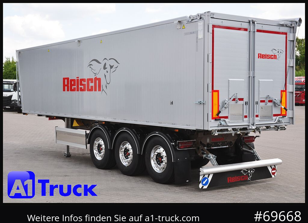 Nieuw Kipper oplegger REISCH RHKS, Alu-Kippmulde 50m³, NEU Kombitüren, Alufelgen, Liftachse,: afbeelding 11