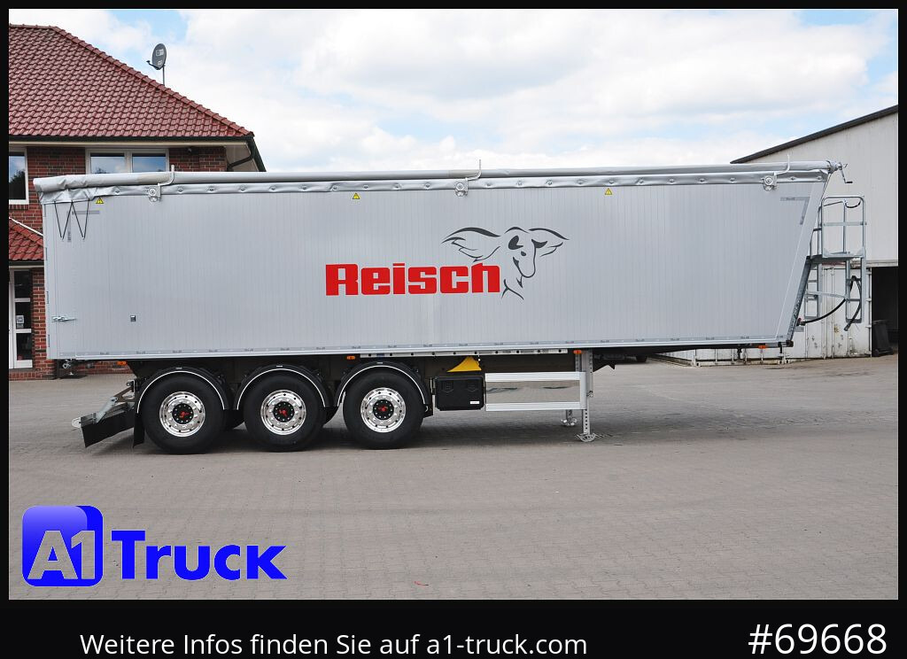 Nieuw Kipper oplegger REISCH RHKS, Alu-Kippmulde 50m³, NEU Kombitüren, Alufelgen, Liftachse,: afbeelding 8