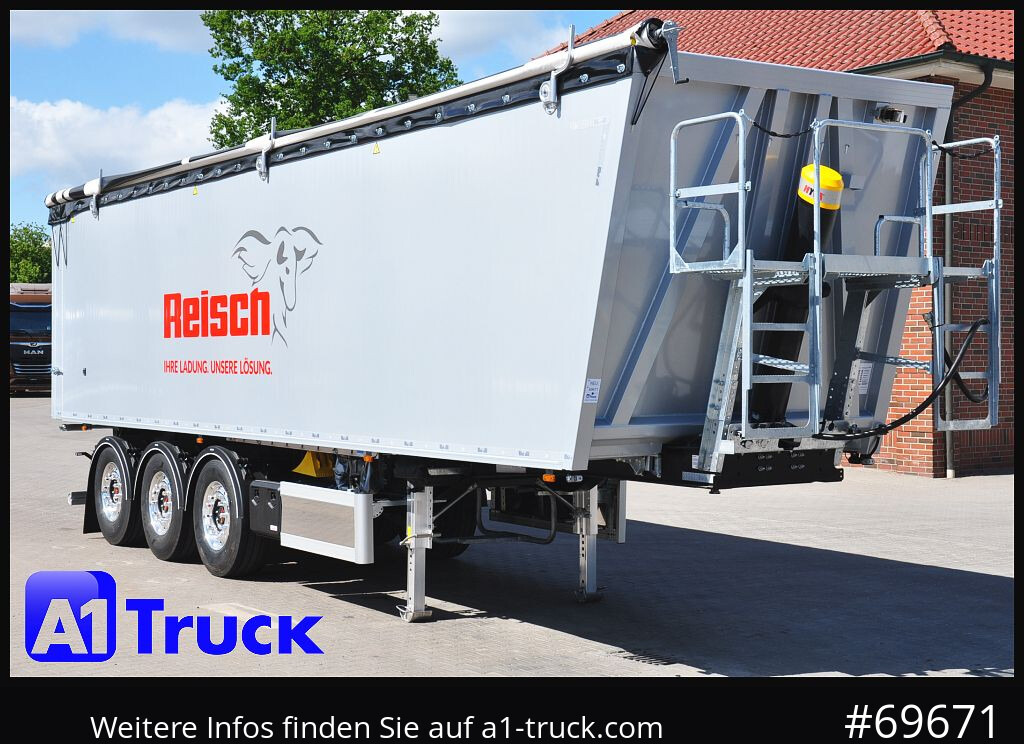 REISCH RHKS, Alu-Kippmulde 52m³, Kombitüren, Alufelgen, Liftachse, - Kipper oplegger: afbeelding 1 REISCH RHKS, Alu-Kippmulde 52m³, Kombitüren, Alufelgen, Liftachse, - Kipper oplegger: afbeelding 1