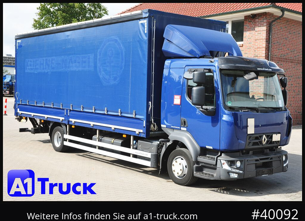 RENAULT D 240, 4x2, Ladebordwand, LBW, guter Zustand - Schuifzeilen vrachtwagen: afbeelding 1 RENAULT D 240, 4x2, Ladebordwand, LBW, guter Zustand - Schuifzeilen vrachtwagen: afbeelding 1