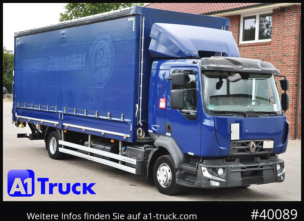 RENAULT D 240, 4x2, Ladebordwand, LBW, guter Zustand - Schuifzeilen vrachtwagen: afbeelding 1 RENAULT D 240, 4x2, Ladebordwand, LBW, guter Zustand - Schuifzeilen vrachtwagen: afbeelding 1