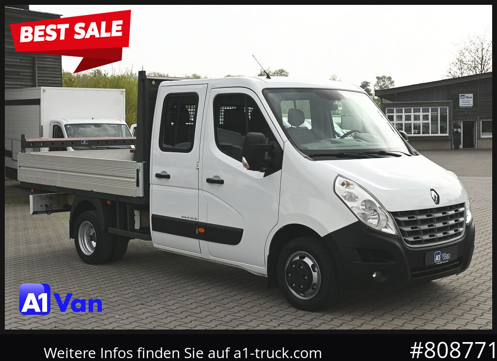 RENAULT Master Pritsche Doka, AHK 3,5Tonnen , Klima, Luftfederung - Bestelwagen open laadbak: afbeelding 1 RENAULT Master Pritsche Doka, AHK 3,5Tonnen , Klima, Luftfederung - Bestelwagen open laadbak: afbeelding 1