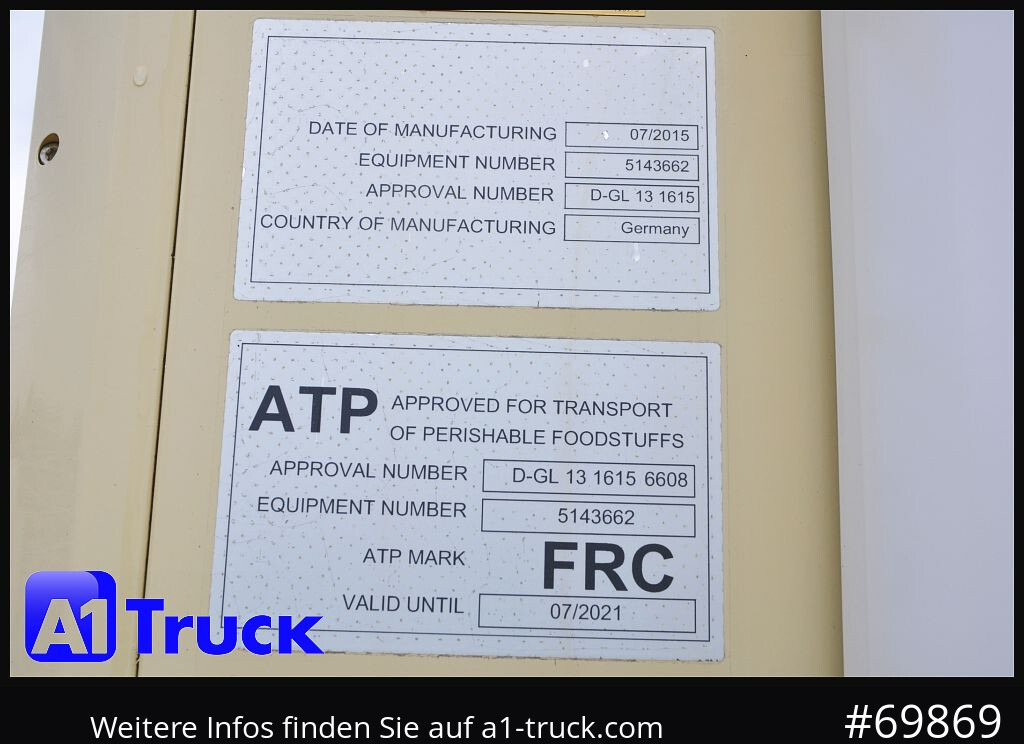 SCHMITZ SKO FP60, Carrier 1950 Mt. Doppelstock Lift, - Koelwagen oplegger: afbeelding 2 SCHMITZ SKO FP60, Carrier 1950 Mt. Doppelstock Lift, - Koelwagen oplegger: afbeelding 2