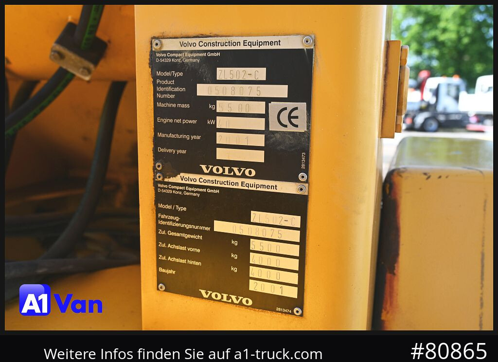 VOLVO Volvo ZL 502-C - Wiellader: afbeelding 2 VOLVO Volvo ZL 502-C - Wiellader: afbeelding 2