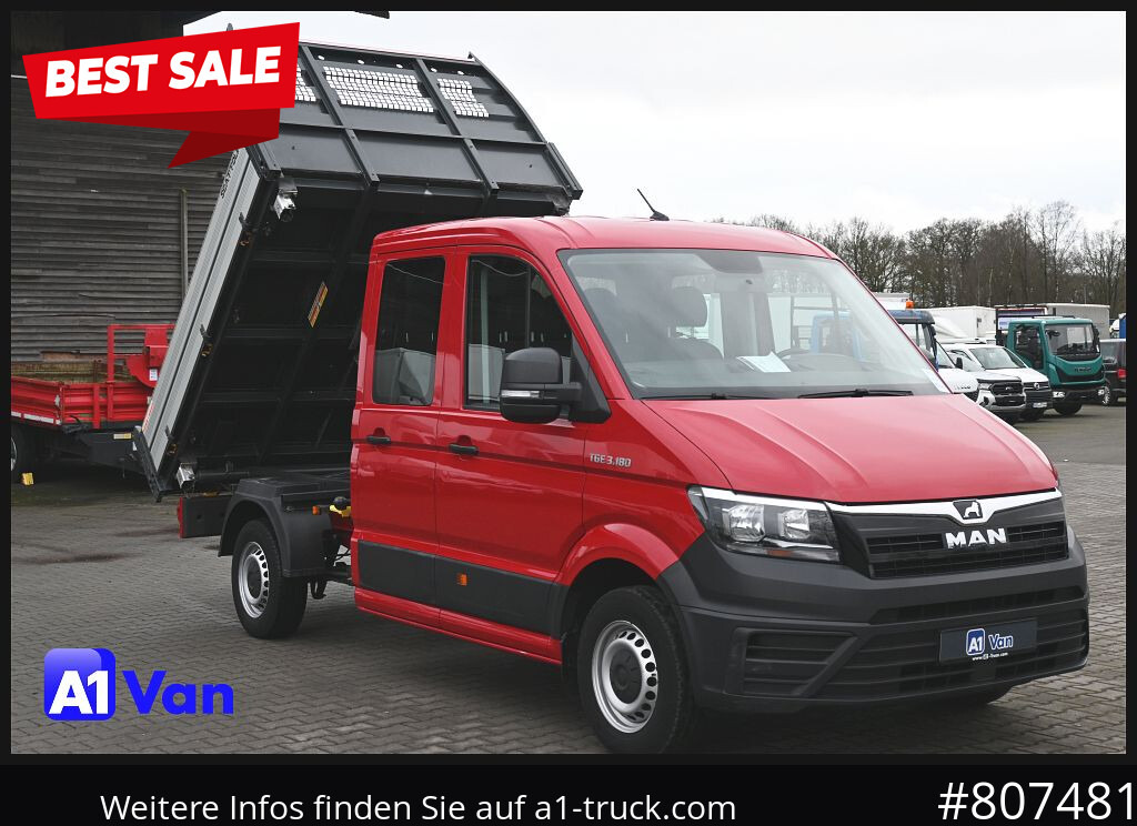 MAN TGE 3.180 Doka Kipper,Klima, AHK, Tüv Neu - Vrachtwagen: afbeelding 1 MAN TGE 3.180 Doka Kipper,Klima, AHK, Tüv Neu - Vrachtwagen: afbeelding 1