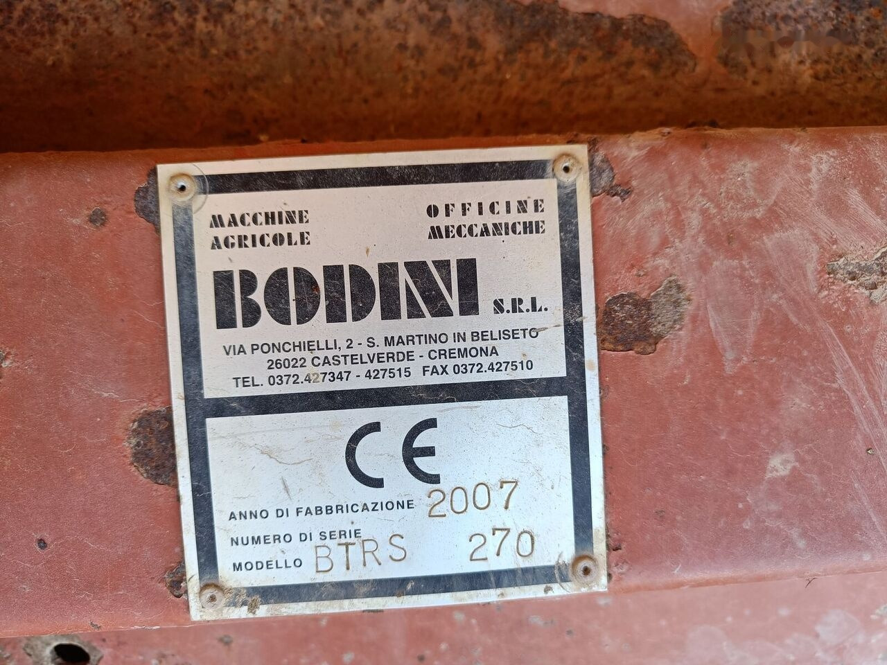 BODINI BTRS270 - Klepelmaaier/ Mulcher: afbeelding 4 BODINI BTRS270 - Klepelmaaier/ Mulcher: afbeelding 4
