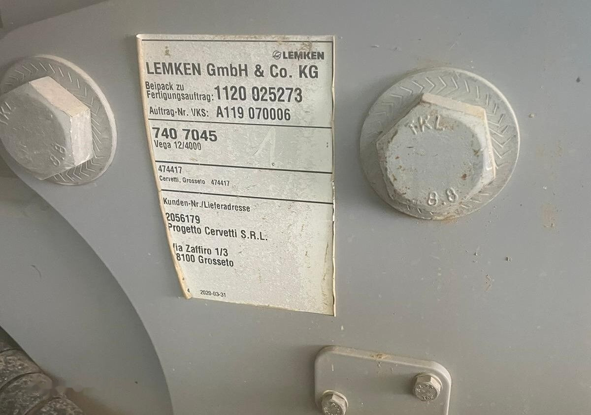 Lemken VEGA 4000 - Getrokken veldspuit: afbeelding 5 Lemken VEGA 4000 - Getrokken veldspuit: afbeelding 5