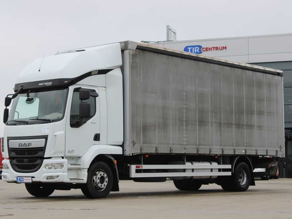 DAF LF 250 FA, HYDRAULIC FRONT, EURO 6 - Schuifzeilen vrachtwagen: afbeelding 1 DAF LF 250 FA, HYDRAULIC FRONT, EURO 6 - Schuifzeilen vrachtwagen: afbeelding 1
