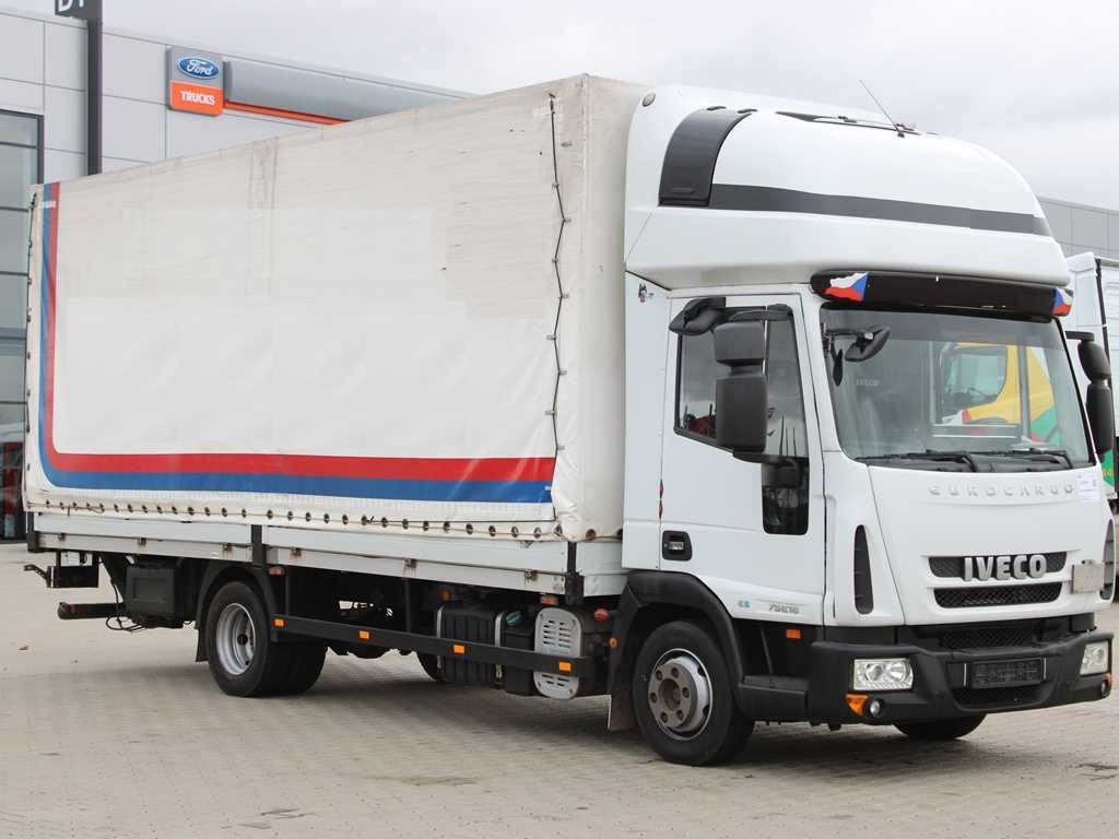 Iveco EUROCARGO 75E18, HYDRAULIC LIFT, SLEEPING CABIN Iveco EUROCARGO 75E18, TAIL LIFT, SLEEPING CABIN - Schuifzeilen vrachtwagen: afbeelding 2 Iveco EUROCARGO 75E18, HYDRAULIC LIFT, SLEEPING CABIN Iveco EUROCARGO 75E18, TAIL LIFT, SLEEPING CABIN - Schuifzeilen vrachtwagen: afbeelding 2