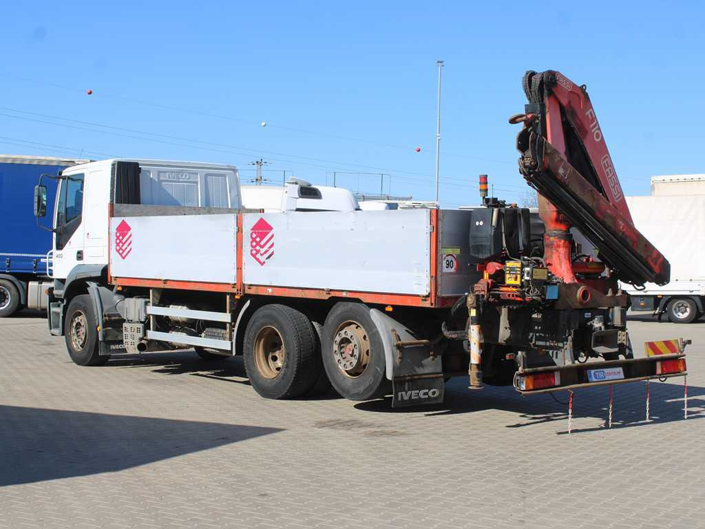 Iveco STRALIS 400, 6X2, EURO 3, HYDRAULIC ARM FASSI F110 - Vrachtwagen met open laadbak, Kraanwagen: afbeelding 5 Iveco STRALIS 400, 6X2, EURO 3, HYDRAULIC ARM FASSI F110 - Vrachtwagen met open laadbak, Kraanwagen: afbeelding 5