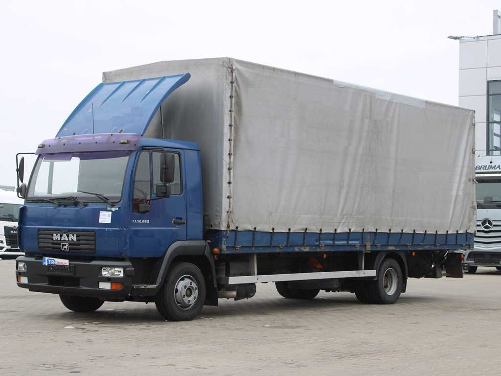 MAN LE 12.220, EURO 6, HYDRAULIC FRONT, TIRES 80% - Schuifzeilen vrachtwagen: afbeelding 1 MAN LE 12.220, EURO 6, HYDRAULIC FRONT, TIRES 80% - Schuifzeilen vrachtwagen: afbeelding 1