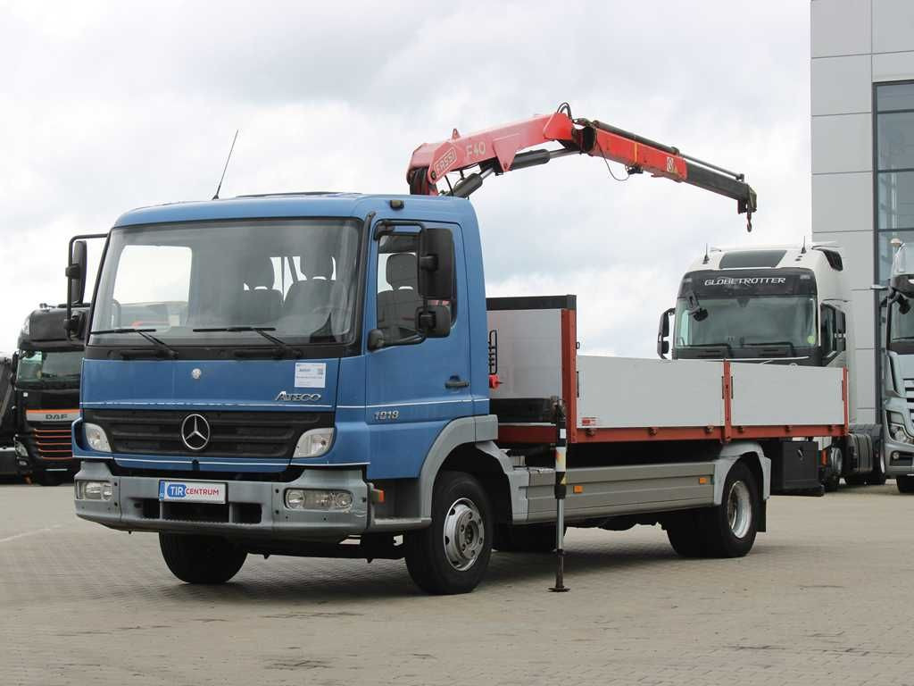 Mercedes-Benz ATEGO 1018, EURO 3, CRANE FASSI F40A.21 - Vrachtwagen met open laadbak, Kraanwagen: afbeelding 1 Mercedes-Benz ATEGO 1018, EURO 3, CRANE FASSI F40A.21 - Vrachtwagen met open laadbak, Kraanwagen: afbeelding 1