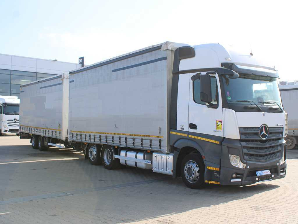 Mercedes-Benz Actros 2542, EURO 6, 6X2, AIR SUSPENSION + PANAV TV018M - Schuifzeilen vrachtwagen: afbeelding 3 Mercedes-Benz Actros 2542, EURO 6, 6X2, AIR SUSPENSION + PANAV TV018M - Schuifzeilen vrachtwagen: afbeelding 3