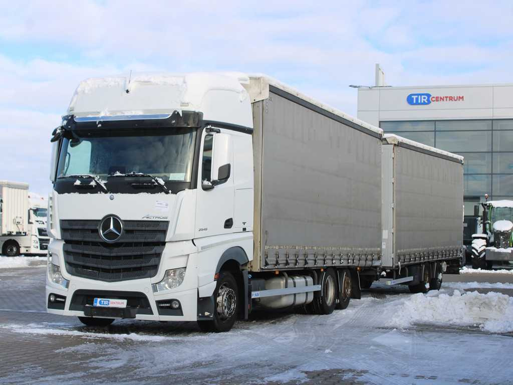 Mercedes-Benz Actros 2545, 6X2, EURO 6, AIR SUSPENSION, DRIVE-THROUGH + PANAV - Schuifzeilen vrachtwagen: afbeelding 1 Mercedes-Benz Actros 2545, 6X2, EURO 6, AIR SUSPENSION, DRIVE-THROUGH + PANAV - Schuifzeilen vrachtwagen: afbeelding 1