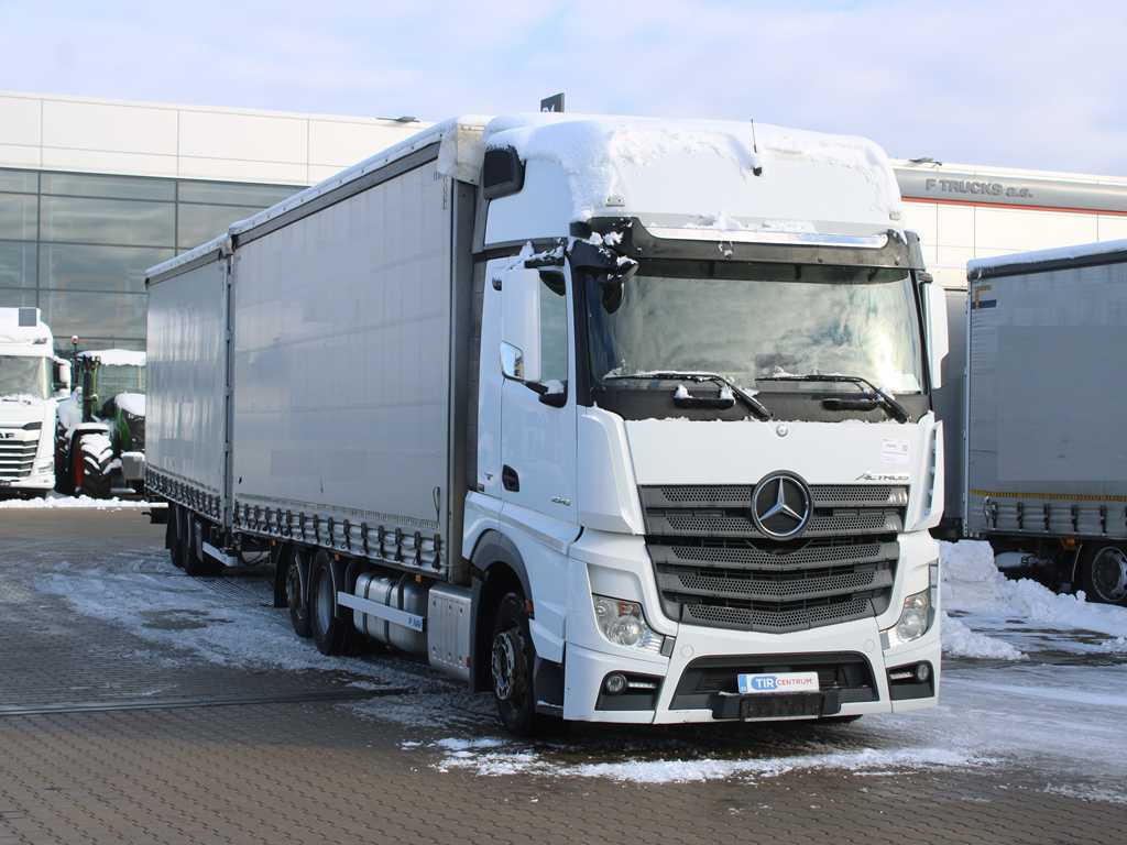 Mercedes-Benz Actros 2545, 6X2, EURO 6, AIR SUSPENSION, DRIVE-THROUGH + PANAV - Schuifzeilen vrachtwagen: afbeelding 3 Mercedes-Benz Actros 2545, 6X2, EURO 6, AIR SUSPENSION, DRIVE-THROUGH + PANAV - Schuifzeilen vrachtwagen: afbeelding 3
