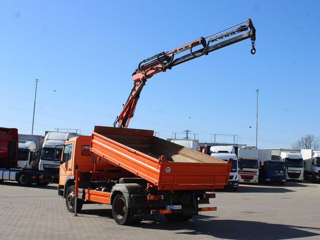 Mercedes-Benz Atego 1523, HYDRAULIC ARM ATLAS 60.1, THREE-SIDED - Kipper vrachtwagen, Kraanwagen: afbeelding 5 Mercedes-Benz Atego 1523, HYDRAULIC ARM ATLAS 60.1, THREE-SIDED - Kipper vrachtwagen, Kraanwagen: afbeelding 5